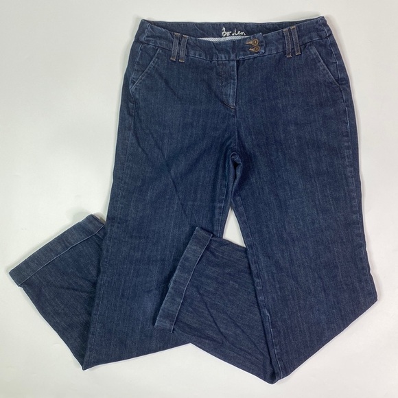 Boden Wide Jeans Denim Pants Trousers WC113 Indigo Blue 10 Long - Picture 1 of 13